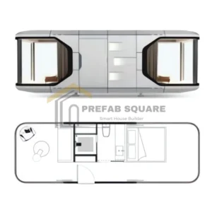 PrefabSquare Space Capsule House Model E6