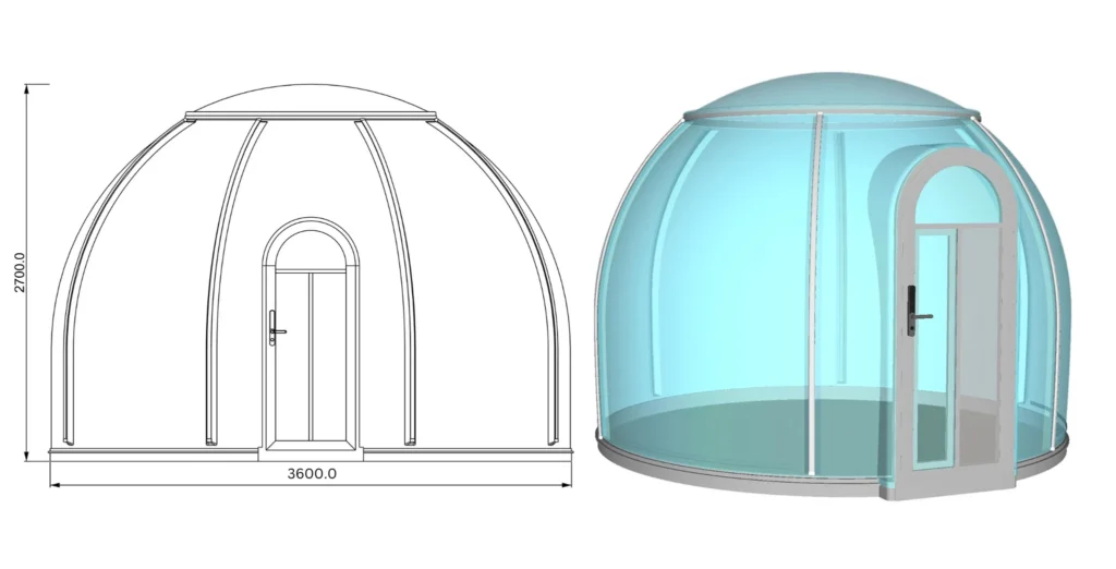 CloudTopDome Domes 3.6m size