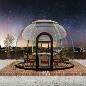 prefabsquare 12 ft Polycarbonate dome house 3.6m banner